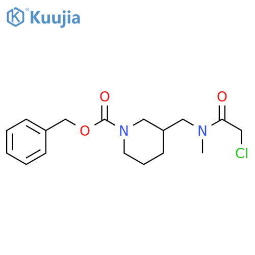 3-{[(2-Chloro-acetyl)-Methyl-aMino]-Methyl}-piperidine-1-carboxylic acid benzyl ester structure
