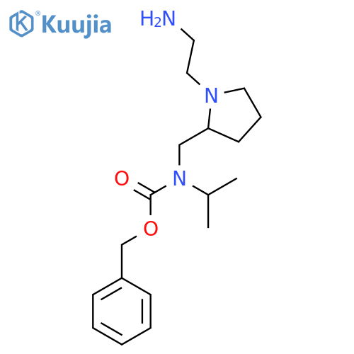 [1-(2-Amino-ethyl)-pyrrolidin-2-ylmethyl]-isopropyl-carbamic acid benzyl ester structure