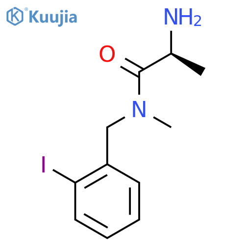 (S)-2-Amino-N-(2-iodo-benzyl)-N-methyl-propionamide structure