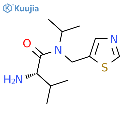 (S)-2-Amino-N-isopropyl-3-methyl-N-thiazol-5-ylmethyl-butyramide structure