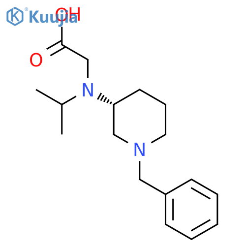 [((R)-1-Benzyl-piperidin-3-yl)-isopropyl-amino]-acetic acid structure