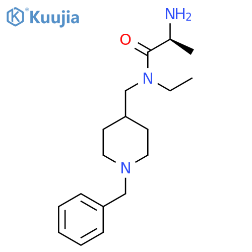 (S)-2-Amino-N-(1-benzyl-piperidin-4-ylmethyl)-N-ethyl-propionamide structure