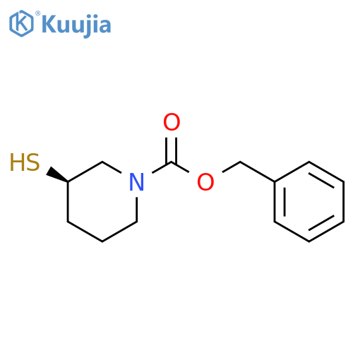 (R)-3-Mercapto-piperidine-1-carboxylic acid benzyl ester structure