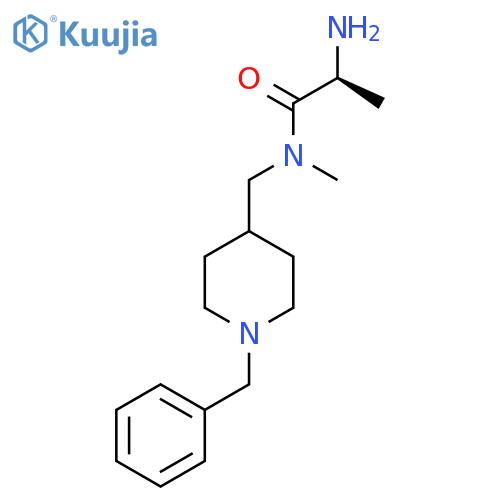 (S)-2-Amino-N-(1-benzyl-piperidin-4-ylmethyl)-N-methyl-propionamide structure