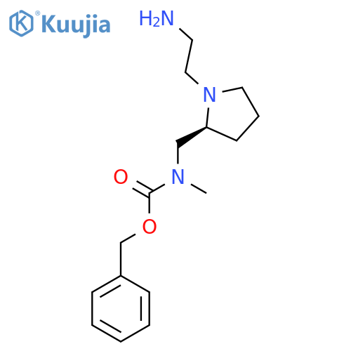 [(S)-1-(2-Amino-ethyl)-pyrrolidin-2-ylmethyl]-methyl-carbamic acid benzyl ester structure