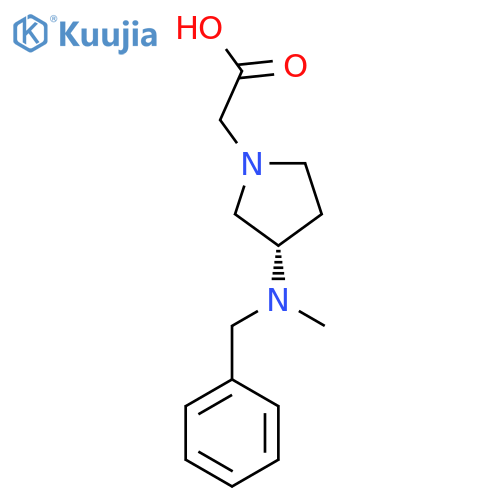 [(S)-3-(Benzyl-methyl-amino)-pyrrolidin-1-yl]-acetic acid structure