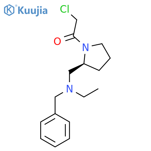 1-{(S)-2-[(Benzyl-ethyl-amino)-methyl]-pyrrolidin-1-yl}-2-chloro-ethanone structure