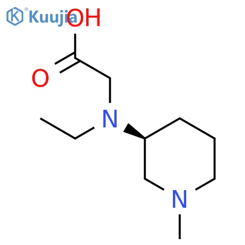 [Ethyl-((S)-1-methyl-piperidin-3-yl)-amino]-acetic acid structure