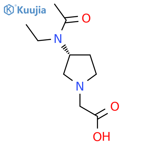 [(R)-3-(Acetyl-ethyl-amino)-pyrrolidin-1-yl]-acetic acid structure