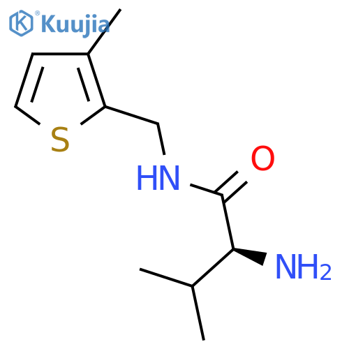 (S)-2-Amino-3-methyl-N-(3-methyl-thiophen-2-ylmethyl)-butyramide structure