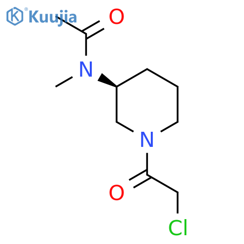 N-[(S)-1-(2-Chloro-acetyl)-piperidin-3-yl]-N-methyl-acetamide structure