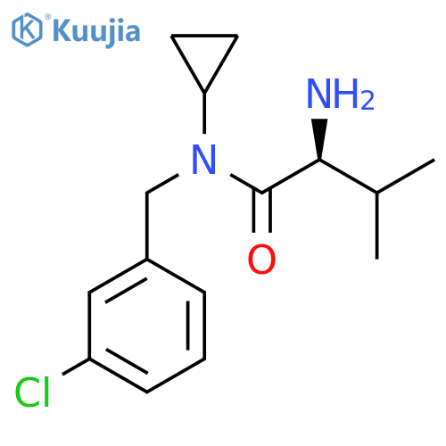 (S)-2-Amino-N-(3-chloro-benzyl)-N-cyclopropyl-3-methyl-butyramide structure