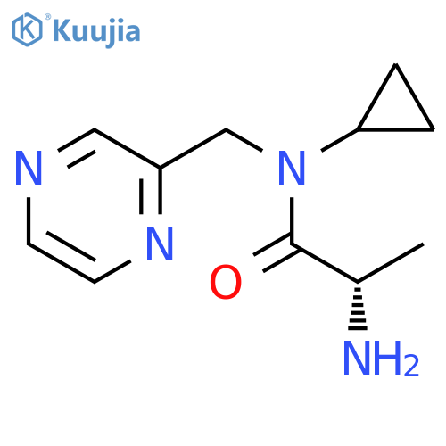 (S)-2-Amino-N-cyclopropyl-N-pyrazin-2-ylmethyl-propionamide structure