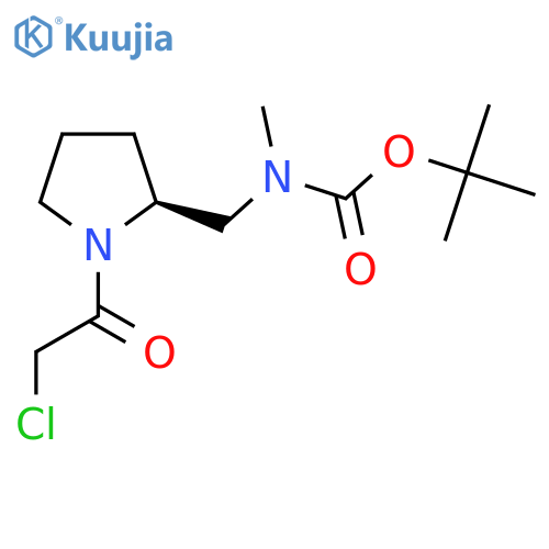 [(S)-1-(2-Chloro-acetyl)-pyrrolidin-2-ylmethyl]-methyl-carbamic acid tert-butyl ester structure