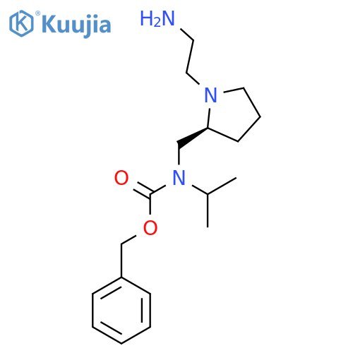 [(S)-1-(2-Amino-ethyl)-pyrrolidin-2-ylmethyl]-isopropyl-carbamic acid benzyl ester structure