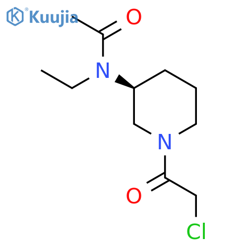 N-[(S)-1-(2-Chloro-acetyl)-piperidin-3-yl]-N-ethyl-acetamide structure