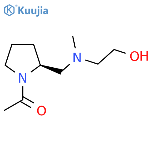 1-((S)-2-{[(2-Hydroxy-ethyl)-methyl-amino]-methyl}-pyrrolidin-1-yl)-ethanone structure