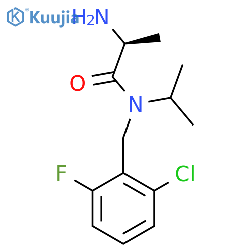 (S)-2-Amino-N-(2-chloro-6-fluoro-benzyl)-N-isopropyl-propionamide structure