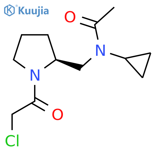 N-[(S)-1-(2-Chloro-acetyl)-pyrrolidin-2-ylmethyl]-N-cyclopropyl-acetamide structure