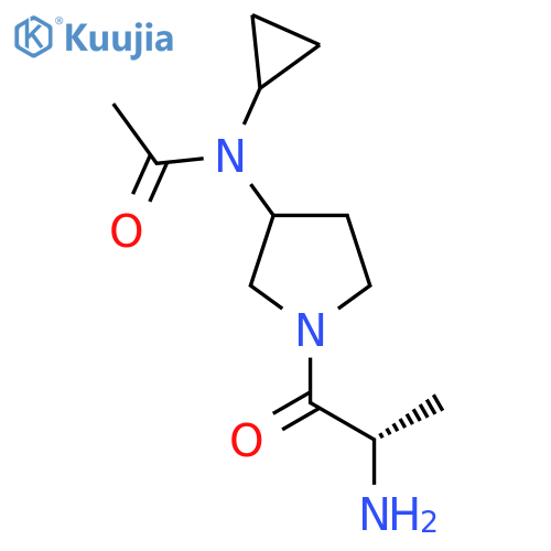 N-[1-((S)-2-Amino-propionyl)-pyrrolidin-3-yl]-N-cyclopropyl-acetamide structure
