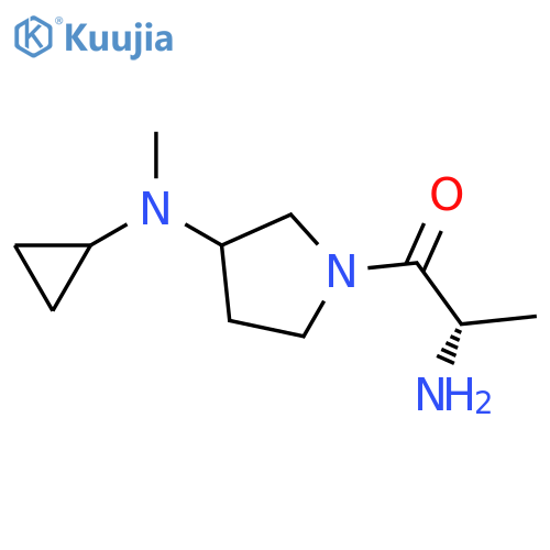 (S)-2-AMino-1-[3-(cyclopropyl-Methyl-aMino)-pyrrolidin-1-yl]-propan-1-one structure
