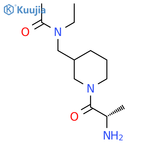 N-[1-((S)-2-Amino-propionyl)-piperidin-3-ylmethyl]-N-ethyl-acetamide structure