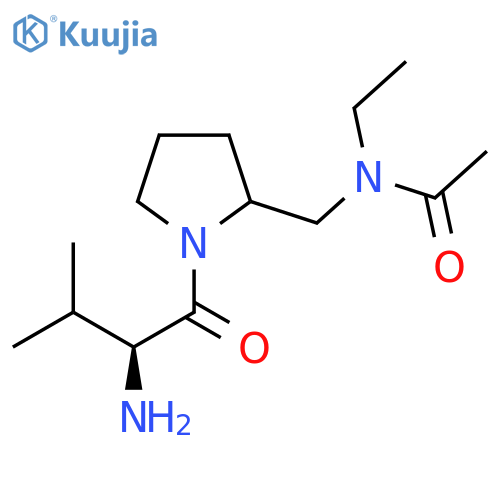N-[1-((S)-2-Amino-3-methyl-butyryl)-pyrrolidin-2-ylmethyl]-N-ethyl-acetamide structure