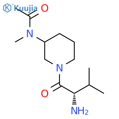 N-[1-((S)-2-Amino-3-methyl-butyryl)-piperidin-3-yl]-N-methyl-acetamide structure