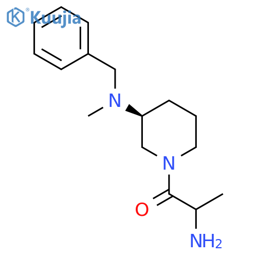 2-Amino-1-[(3S)-3-[benzyl(methyl)amino]piperidin-1-yl]propan-1-one structure