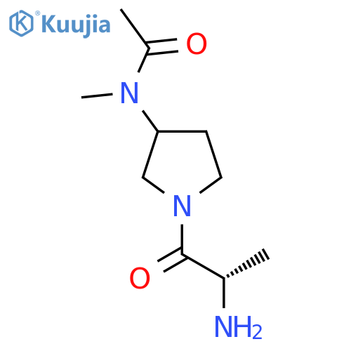 N-[1-((S)-2-Amino-propionyl)-pyrrolidin-3-yl]-N-methyl-acetamide structure