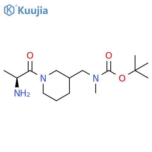[1-((S)-2-Amino-propionyl)-piperidin-3-ylmethyl]-methyl-carbamic acid tert-butyl ester structure