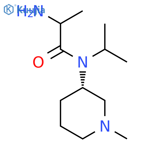 2-Amino-N-[(3S)-1-methylpiperidin-3-yl]-N-propan-2-ylpropanamide structure