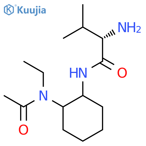 (S)-N-[2-(Acetyl-ethyl-amino)-cyclohexyl]-2-amino-3-methyl-butyramide structure