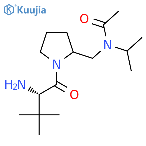 N-[1-((S)-2-Amino-3,3-dimethyl-butyryl)-pyrrolidin-2-ylmethyl]-N-isopropyl-acetamide structure