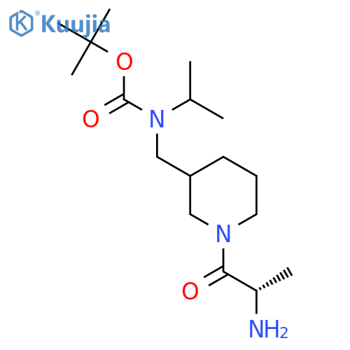 [1-((S)-2-Amino-propionyl)-piperidin-3-ylmethyl]-isopropyl-carbamic acid tert-butyl ester structure