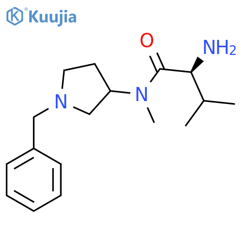 (S)-2-Amino-N-(1-benzyl-pyrrolidin-3-yl)-3,N-dimethyl-butyramide structure