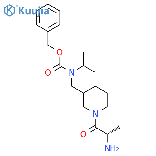 [1-((S)-2-Amino-propionyl)-piperidin-3-ylmethyl]-isopropyl-carbamic acid benzyl ester structure