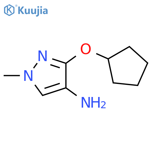 3-(cyclopentyloxy)-1-methyl-1H-pyrazol-4-amine structure