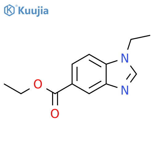 Ethyl 1-ethyl-1,3-benzodiazole-5-carboxylate structure