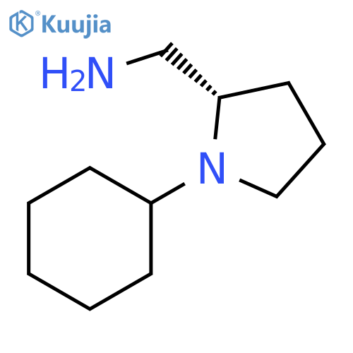 (2S)-1-cyclohexylpyrrolidin-2-ylmethanamine structure