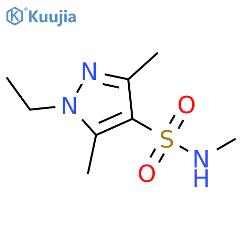 1H-Pyrazole-4-sulfonamide, 1-ethyl-N,3,5-trimethyl- structure