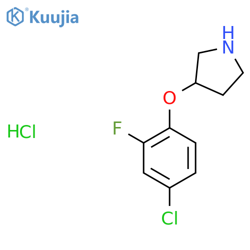 3-(4-Chloro-2-fluorophenoxy)pyrrolidine hydrochloride structure
