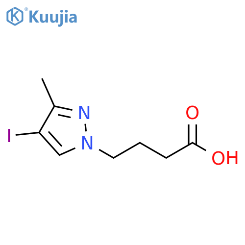 4-(4-Iodo-3-methyl-pyrazol-1-yl)-butyric acid structure