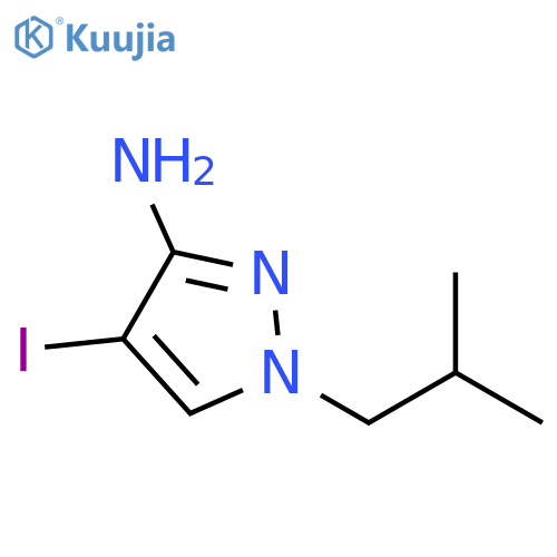 4-Iodo-1-isobutyl-1H-pyrazol-3-ylamine structure