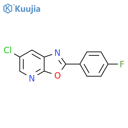 6-Chloro-2-(4-fluoro-phenyl)-oxazolo[5,4-b]pyridine structure