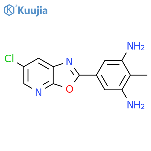 5-(6-Chloro-oxazolo[5,4-b]pyridin-2-yl)-2-methyl-benzene-1,3-diamine structure