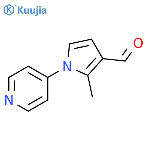 2-methyl-1-pyridin-4-ylpyrrole-3-carbaldehyde structure