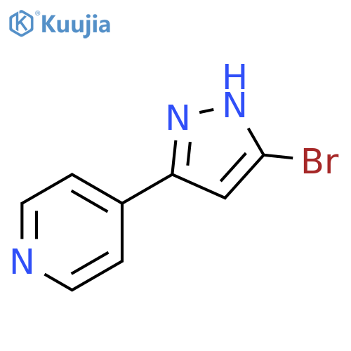 4-(5-bromo-1H-pyrazol-3-yl)pyridine structure