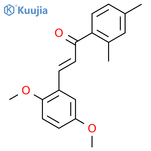 (2E)-3-(2,5-Dimethoxyphenyl)-1-(2,4-dimethylphenyl)prop-2-en-1-one structure