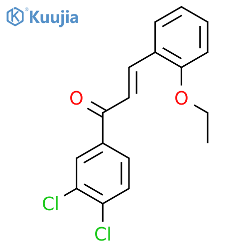 (2E)-1-(3,4-Dichlorophenyl)-3-(2-ethoxyphenyl)prop-2-en-1-one structure